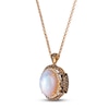 Thumbnail Image 1 of Le Vian Chocolatier Opal Necklace 7/8 ct tw Diamonds 18K Strawberry Gold 18&quot;