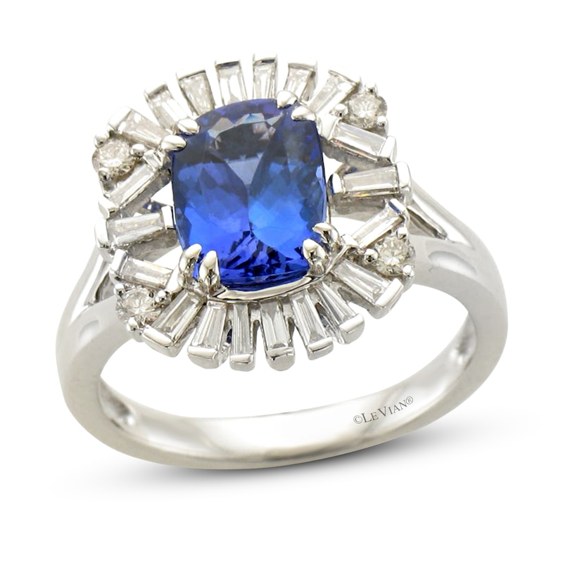 Main Image 1 of Le Vian Creme Brulee Tanzanite Ring 1/2 ct tw Diamonds 14K Vanilla Gold - Size 7