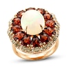 Thumbnail Image 0 of Le Vian Nude Opal/Garnet Ring 1 ct tw Diamonds 14K Strawberry Gold - Size 7
