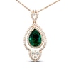 Thumbnail Image 0 of Le Vian Couture Emerald Necklace 5/8 ct tw Diamonds 18K Strawberry Gold 18"