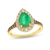 Thumbnail Image 1 of Le Vian Emerald Ring 1/2 ct tw Diamonds 14K Honey Gold - Size 7