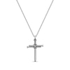 Thumbnail Image 1 of Men's Triple Nail Cross Necklace Stainless Steel 24&quot;