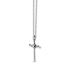 Thumbnail Image 2 of Men's Triple Nail Cross Necklace Stainless Steel 24&quot;