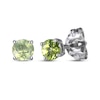 Thumbnail Image 1 of Round-Cut Peridot & White Lab-Created Sapphire Stud & Hoop Earrings Gift Set Sterling Silver