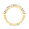 Thumbnail Image 2 of Diamond Alternating Anniversary Band 1-1/2 ct tw 14K Yellow Gold