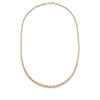 Thumbnail Image 2 of Diamond-Cut Hollow Graduated Rope Chain Necklace 2.2mm 10K Yellow Gold 18&quot;