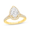 Thumbnail Image 1 of Lab-Grown Diamonds by KAY Pear-Shaped Engagement Ring 2-1/2 ct tw 14K Yellow Gold