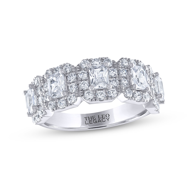 Main Image 1 of THE LEO Legacy Lab-Grown Diamond Emerald-Cut Anniversary Band 2 ct tw 14K White Gold