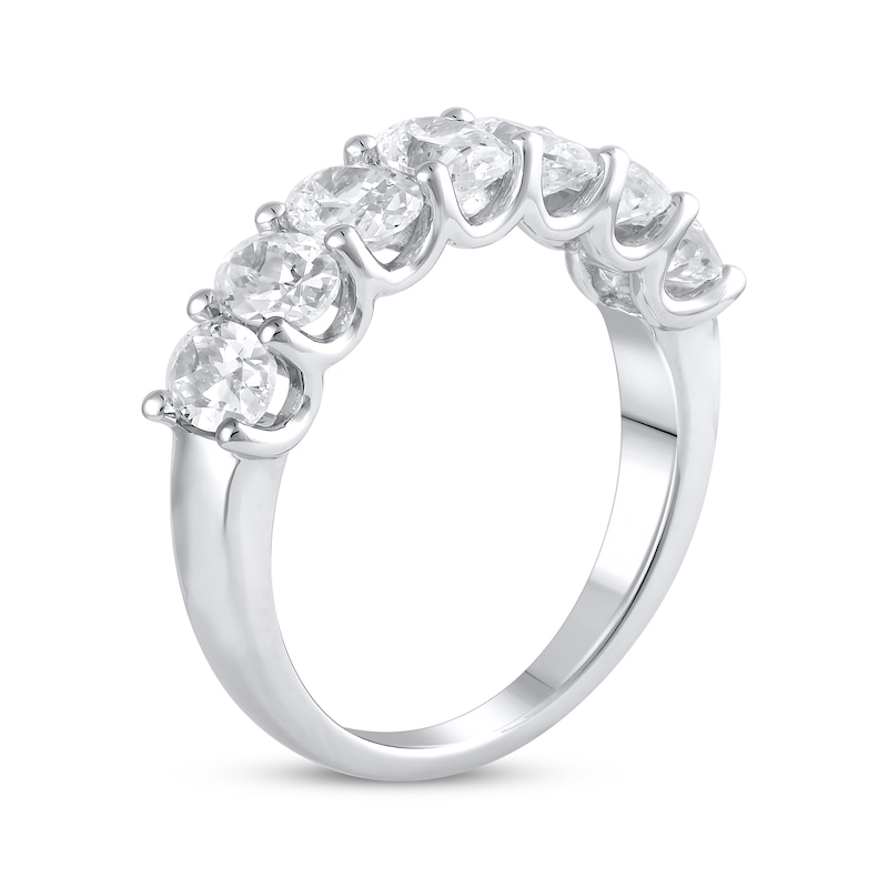 Main Image 2 of Lab-Grown Diamonds by KAY Oval-Cut Anniversary Ring 2 ct tw 14K White Gold