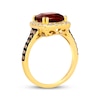 Thumbnail Image 3 of Le Vian Cushion-Cut Garnet Ring 1/2 ct tw Diamonds 14K Honey Gold