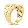 Thumbnail Image 2 of Men's Diamond Signet Nugget Ring 1/4 ct tw 10K Yellow Gold