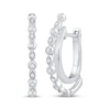 Thumbnail Image 0 of Unstoppable Love Diamond Double Hoop Earrings 1/6 ct tw Sterling Silver