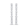 Thumbnail Image 1 of Unstoppable Love Diamond Double Hoop Earrings 1/6 ct tw Sterling Silver