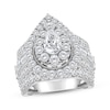 Thumbnail Image 0 of Lab-Grown Diamonds by KAY Pear-Shaped Double Halo Engagement Ring 5 ct tw 14K White Gold