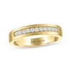 Thumbnail Image 1 of Men's THE LEO Diamond Wedding Band 1/4 ct tw 14K Yellow Gold