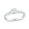 Thumbnail Image 0 of Princess-Cut Diamond Engagement Ring 1/2 ct tw 14K White Gold