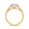 Thumbnail Image 2 of Diamond Heart Halo Promise Ring 1/5 ct tw 10K Yellow Gold