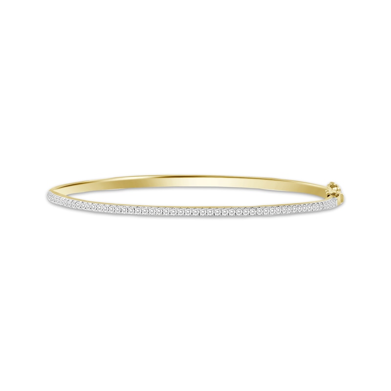 Main Image 1 of Diamond Bangle Bracelet 1/2 ct tw 10K Yellow Gold