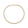 Thumbnail Image 2 of Hollow Rope & Box Chain Bracelet 2.46mm 10K Two-Tone Gold 8.5&quot;