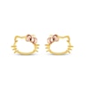 Thumbnail Image 2 of Children's Hello Kitty Stud Earrings 14K Two-Tone Gold