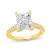 Thumbnail Image 1 of Lab-Grown Diamonds by KAY Radiant-Cut Engagement Ring 4-1/4 ct tw 14K Yellow Gold