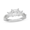 Thumbnail Image 1 of Neil Lane Artistry Princess-Cut Lab-Grown Diamond Three-Stone Engagement Ring 2-7/8 ct tw 14K White Gold