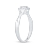 Thumbnail Image 2 of Diamond Cushion Halo Promise Ring 1/6 ct tw Sterling Silver