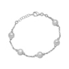 Thumbnail Image 1 of Ball Bead Station Bracelet Sterling Silver 8.5&quot;