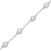 Thumbnail Image 2 of Ball Bead Station Bracelet Sterling Silver 8.5&quot;