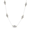 Thumbnail Image 1 of Cultured Pearl & Bead Station Necklace 10K Yellow Gold 18&quot;