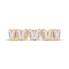 Thumbnail Image 3 of Baguette-Cut Diamond Zigzag Anniversary Band 1/2 ct tw 14K Yellow Gold