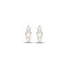 Thumbnail Image 2 of Lab-Grown Diamonds by KAY Three-Stone Vertical Stud Earrings 1/5 ct tw 14K Rose Gold