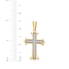 Thumbnail Image 4 of Men's Diamond Gothic-Style Cross Charm 1/2 ct tw 10K Yellow Gold