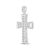 Thumbnail Image 2 of Lab-Grown Diamonds by KAY Men's Cross Charm 3 ct tw Sterling Silver