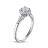 Thumbnail Image 2 of Round-Cut Diamond Halo Engagement Ring 3/4 ct tw 10K White Gold