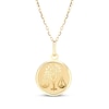 Thumbnail Image 1 of Zodiac Libra Medallion Necklace 14K Yellow Gold 18&quot;