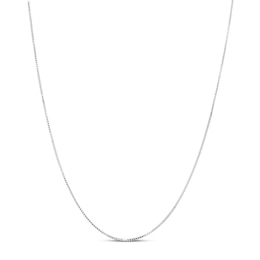 Solid Box Chain Sterling Silver 24&quot;