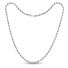 Thumbnail Image 3 of Solid Rope Chain Necklace Sterling Silver 22&quot;