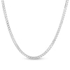 Thumbnail Image 1 of Solid Flat Curb Chain Necklace Sterling Silver 22&quot;