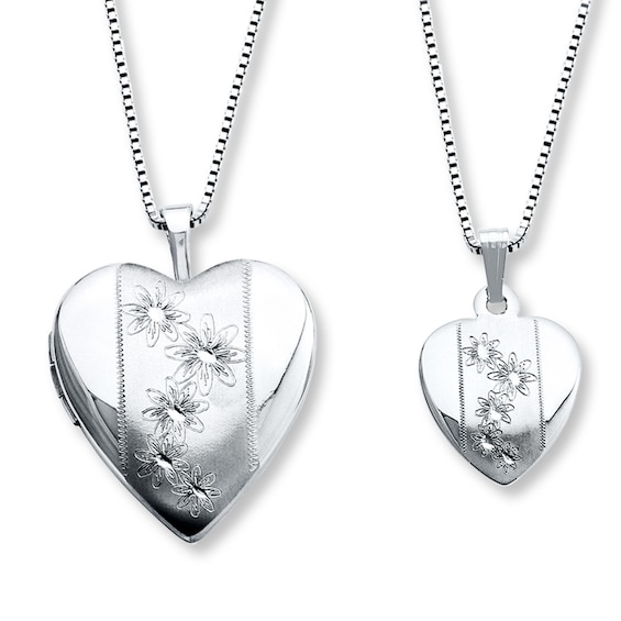 Lab-Created Diamonds by KAY Heart Necklace 1 ct tw 14K White Gold 18