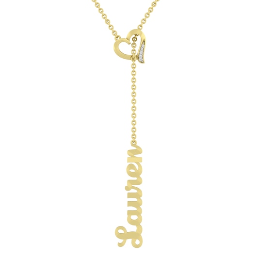 Nameplate Heart Necklace