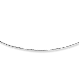 Solid Box Chain Necklace Sterling Silver 20&quot;