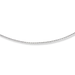 Solid Rope Chain Necklace Sterling Silver 24&quot;