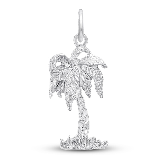 Palm Tree Charm in Silver