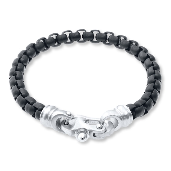 Zales Men's 12.0mm Curb Chain Bracelet in Stainless Steel - 9.0