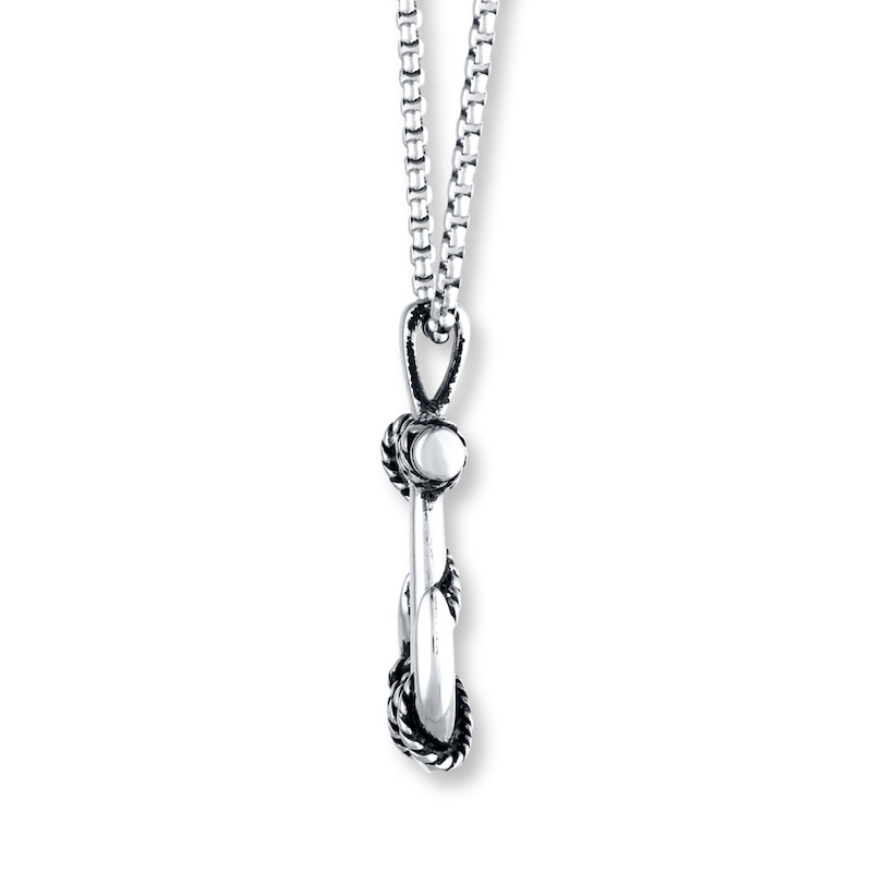 The Stainless Steel Wanderer Necklace with Double Cuff Keepers Polished Stainless Steel