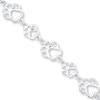 Thumbnail Image 0 of Paw Print Bracelet Sterling Silver 7.5"