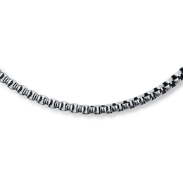 Solid Box Chain Necklace Stainless Steel 24&quot;