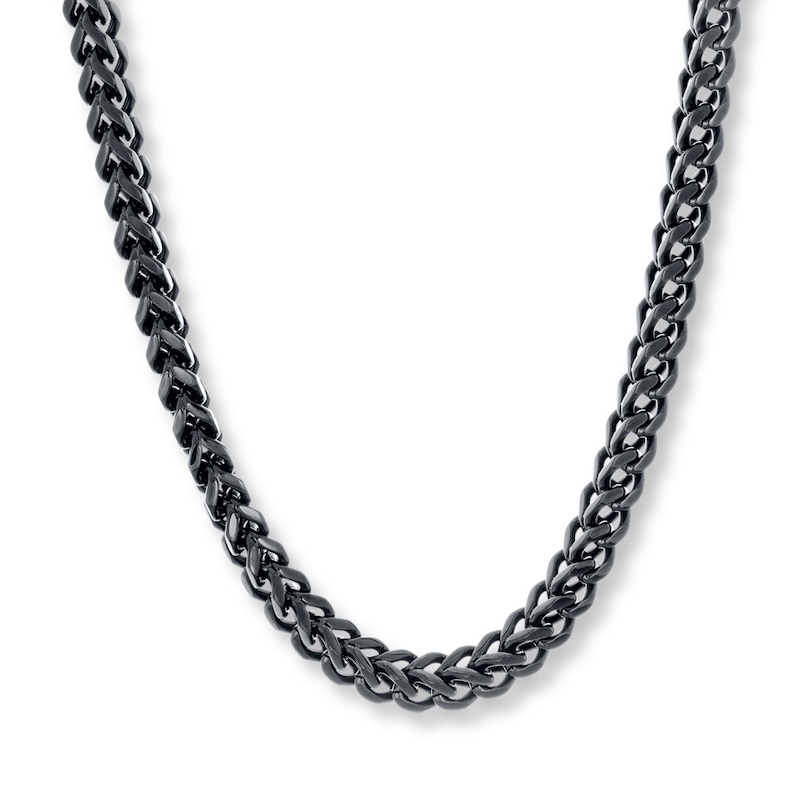 Solid Foxtail Chain Necklace Stainless Steel 22