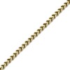 Solid Foxtail Chain Necklace 4mm Yellow Ion-Plated Stainless Steel 22